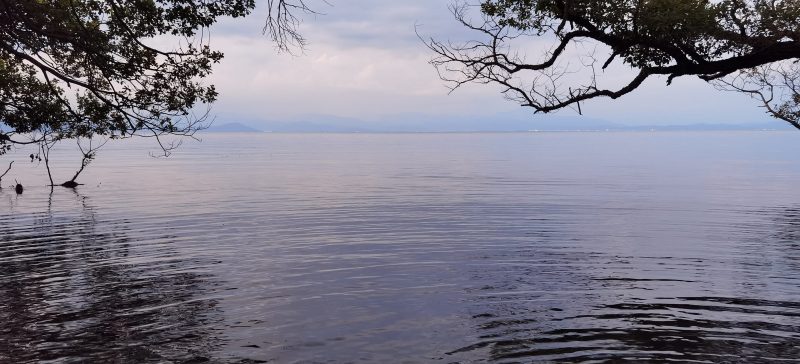 アクティプラザ琵琶近くの琵琶湖畔