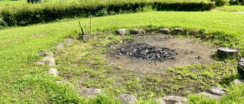 カントリーパーク大川の灰捨て場